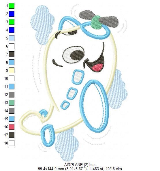 Plane embroidery designs - Airplane embroidery design machine embroidery pattern - Airplane applique design - Baby boy embroidery download
