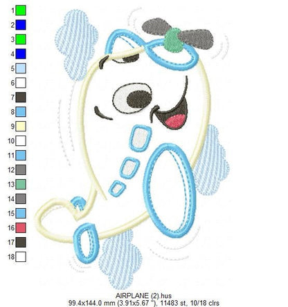 Plane embroidery designs - Airplane embroidery design machine embroidery pattern - Airplane applique design - Baby boy embroidery download