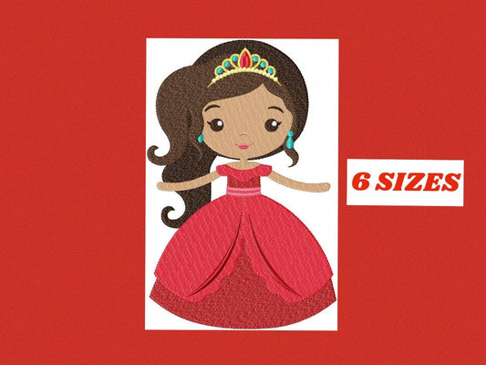 Princess Elena embroidery designs Disney embroidery design machine embroidery pattern file girl embroidery Princess applique design Marcia Embroidery