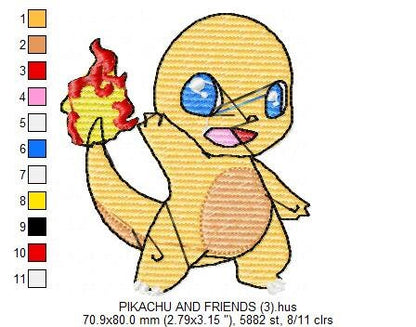 Pokemon embroidery designs - Pikachu embroidery design machine embroidery pattern - pokemons embroidery file boy embroidery - kid embroidery