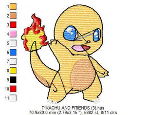 Pokemon embroidery designs - Pikachu embroidery design machine embroidery pattern - pokemons embroidery file boy embroidery - kid embroidery