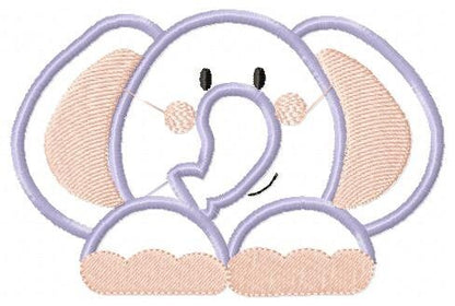 Animal embroidery design - Front and back for t-shirts animals embroidery designs machine embroidery pattern - boy girl embroidery file