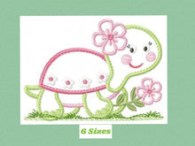 Charger l&#39;image dans la galerie, Turtle embroidery design - Lake Animal embroidery designs machine embroidery pattern - Female turtle applique design - instant download pes
