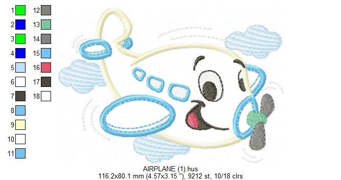 Plane embroidery designs - Airplane embroidery design machine embroidery pattern - Airplane applique design - Baby boy embroidery download