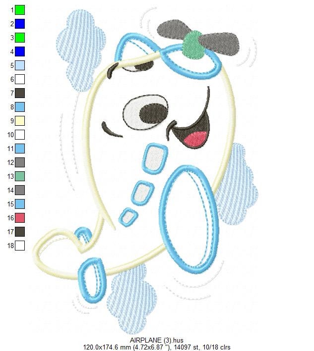 Plane embroidery designs - Airplane embroidery design machine embroidery pattern - Airplane applique design - Baby boy embroidery download