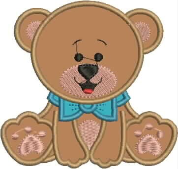 Teddy Bear embroidery designs - Baby Boy and Girl Bear machine embroidery pattern - Bear applique file- Instant digital download pes jef dst