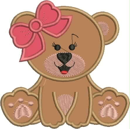 Teddy Bear embroidery designs - Baby Boy and Girl Bear machine embroidery pattern - Bear applique file- Instant digital download pes jef dst