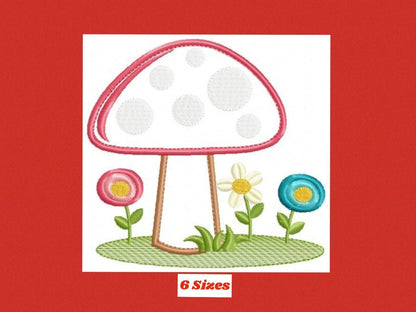 Mushroom embroidery designs - Forest Toadstool embroidery design machine embroidery pattern - Fantasy embroidery file - Instant download pes