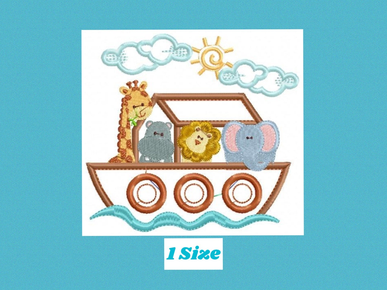 Noah's Ark embroidery designs - Ark of Noah embroidery design machine embroidery pattern - Kid embroidery file - boy embroidery download
