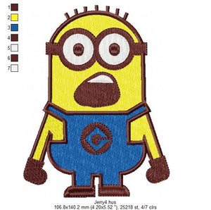 Minion embroidery designs - Minions embroidery design machine embroidery pattern - baby boy embroidery file - instant digital download