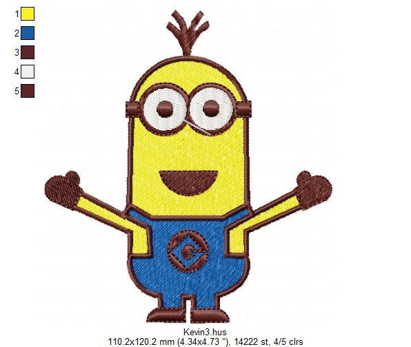 Minion embroidery designs - Minions embroidery design machine embroidery pattern - kid embroidery file baby boy embroidery - Kevin download Marcia Embroidery