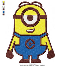 Laden Sie das Bild in den Galerie-Viewer, Minion embroidery designs - Minions embroidery design machine embroidery pattern - kid embroidery file - baby boy embroidery Stuart download
