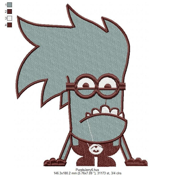 Minion embroidery designs - Bad Minions embroidery design machine embroidery pattern - kid embroidery file - boy embroidery cartoon digital