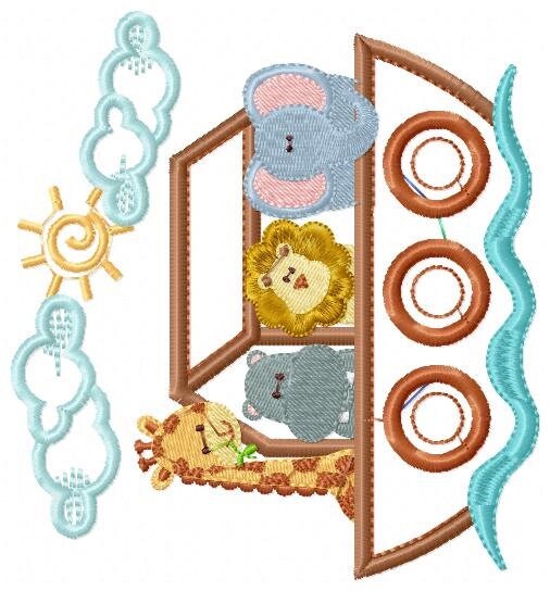 Noah's Ark embroidery designs - Ark of Noah embroidery design machine embroidery pattern - Kid embroidery file - boy embroidery download