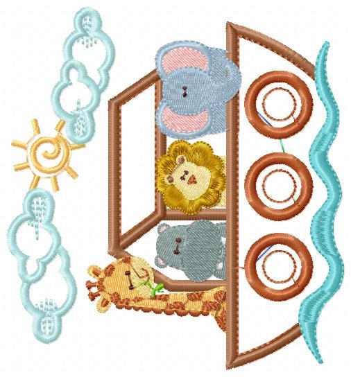 Noah's Ark embroidery designs - Ark of Noah embroidery design machine embroidery pattern - Kid embroidery file - boy embroidery download