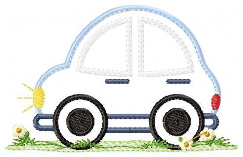 Car applique embroidery designs - Vehicle embroidery design machine embroidery pattern - Automobile embroidery file - instant download pes
