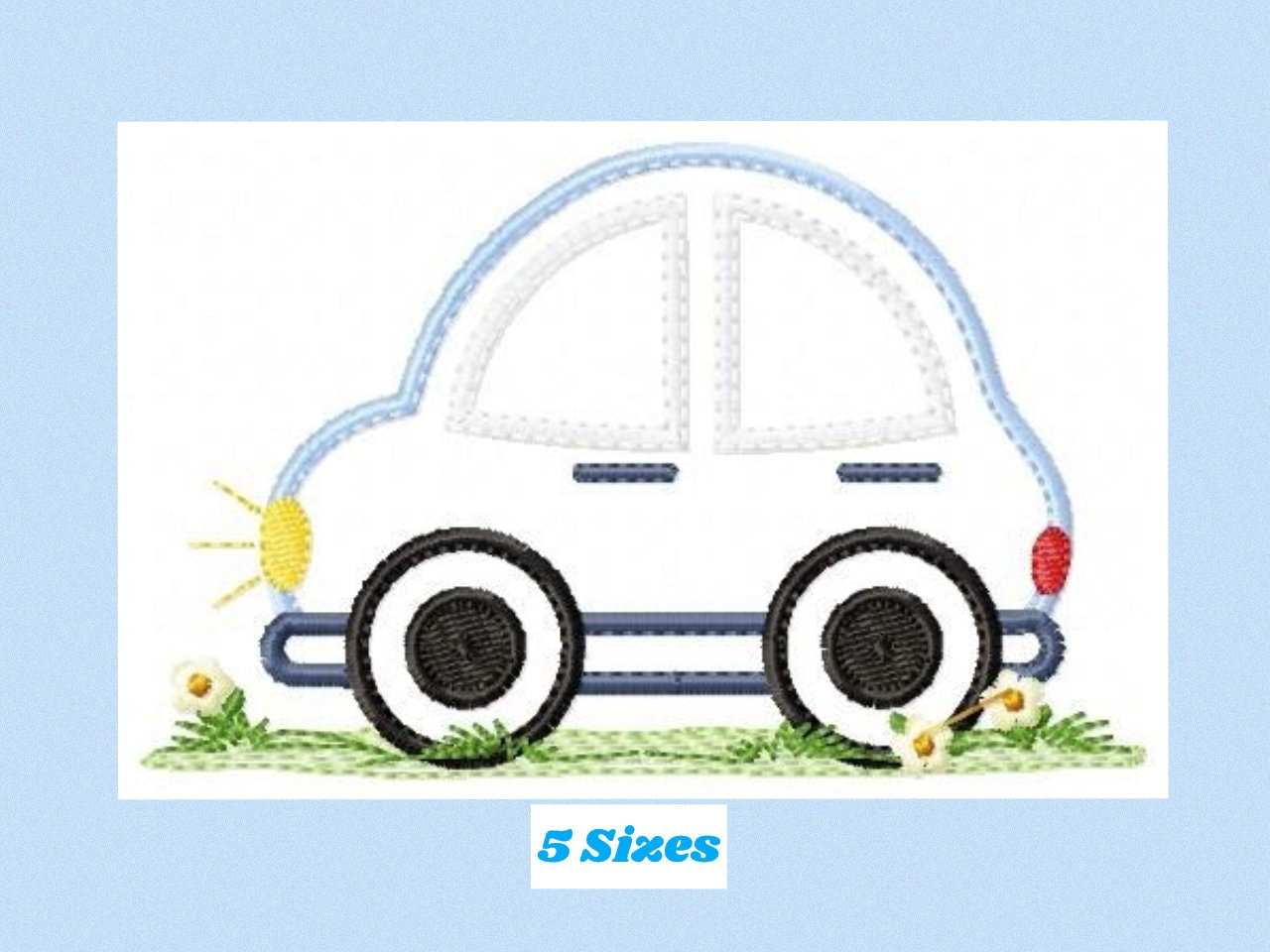Car applique embroidery designs - Vehicle embroidery design machine embroidery pattern - Automobile embroidery file - instant download pes