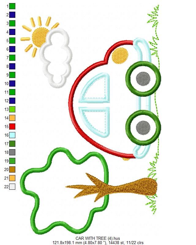 Car embroidery designs - vehicle embroidery design machine embroidery pattern - automobile embroidery file - car applique boy embroidery