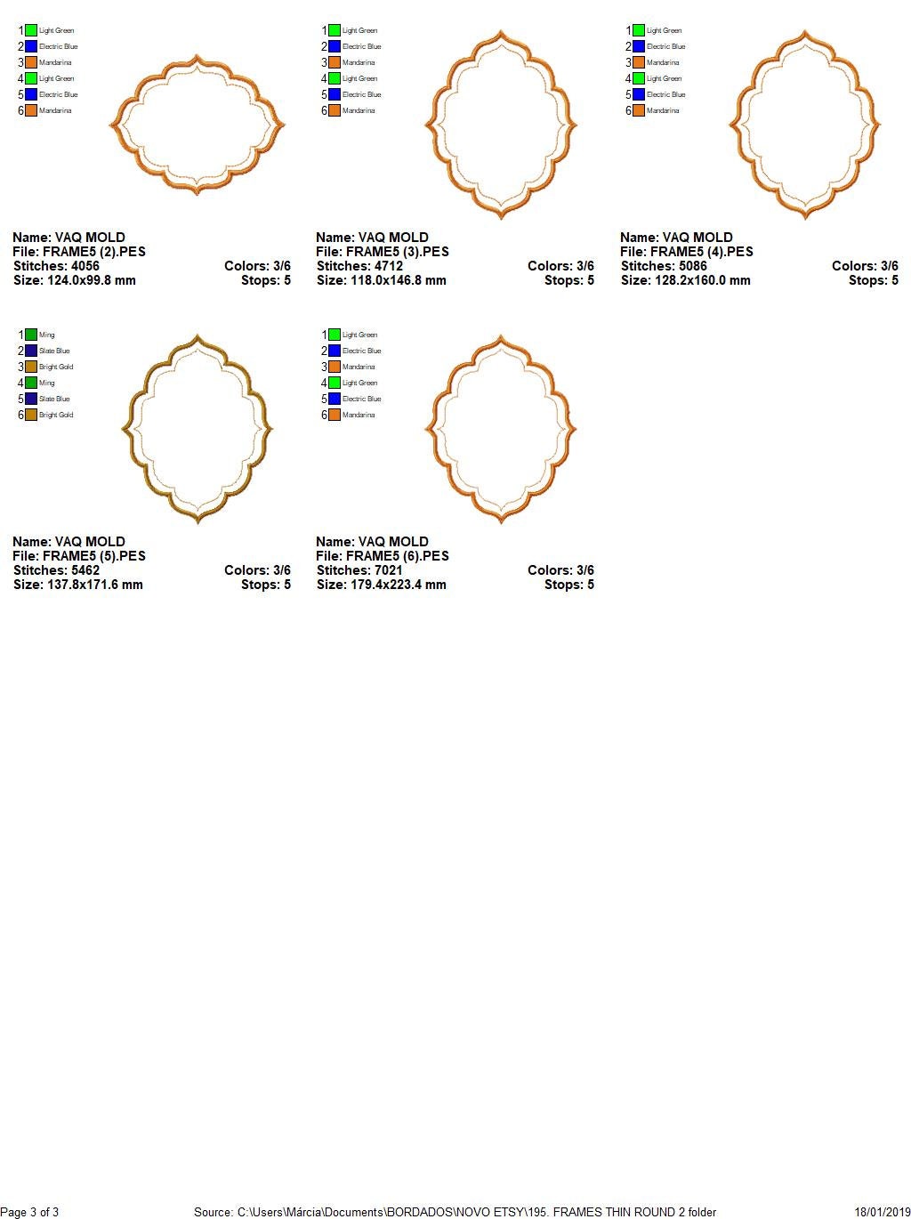 Frame embroidery designs set - Frame Applique Design Machine embroidery pattern - Monogram frame shape tag embroidery file instant download