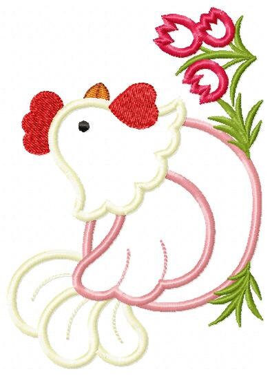 Chicken embroidery designs - Rooster embroidery design machine embroidery pattern - instant download - Kitchen towel embroidery file digital