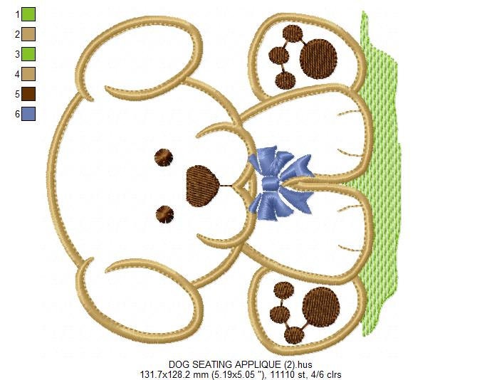 Dogs embroidery designs - Dog embroidery design machine embroidery pattern - Puppy embroidery file kid embroidery dog applique design pes
