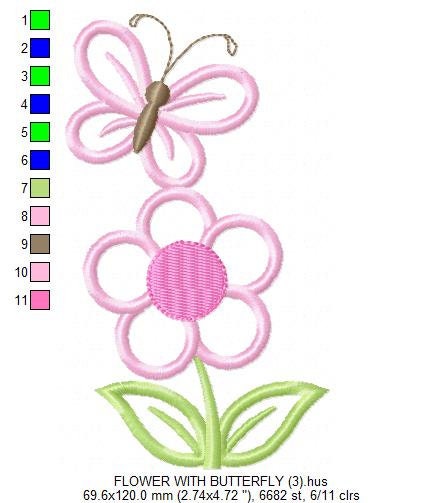 Flowers embroidery designs - Flower embroidery design machine embroidery pattern - spring embroidery file - flower applique roses floral