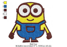 Laden Sie das Bild in den Galerie-Viewer, Bob Minion embroidery designs - Minions embroidery design machine embroidery pattern - kid embroidery file boy embroidery disney embroidery Bob
