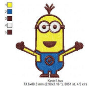 Laden Sie das Bild in den Galerie-Viewer, Minion embroidery designs - Minions embroidery design machine embroidery pattern - kid embroidery file baby boy embroidery - Kevin download
