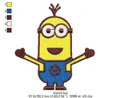 Minion embroidery designs - Minions embroidery design machine embroidery pattern - kid embroidery file baby boy embroidery - Kevin download Marcia Embroidery