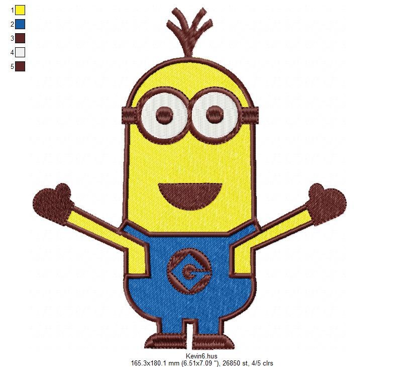 Minion embroidery designs - Minions embroidery design machine embroidery pattern - kid embroidery file baby boy embroidery - Kevin download Marcia Embroidery
