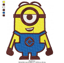 Load image into Gallery viewer, Minion embroidery designs - Minions embroidery design machine embroidery pattern - kid embroidery file - baby boy embroidery Stuart download
