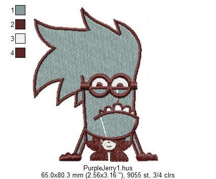 Minion embroidery designs - Bad Minions embroidery design machine embroidery pattern - kid embroidery file - boy embroidery cartoon digital