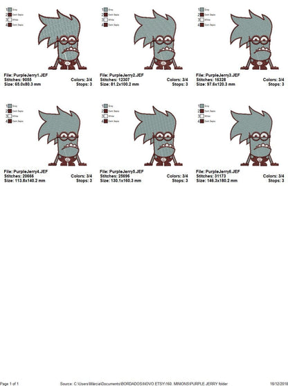 Minion embroidery designs - Bad Minions embroidery design machine embroidery pattern - kid embroidery file - boy embroidery cartoon digital