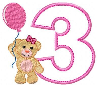Numbers embroidery designs set - Number Applique Design - Birthday Embroidery machine embroidery file - Numbers applique - Instant download