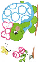 Cargar imagen en el visor de la galería, Turtle embroidery design - Water Lake Animal embroidery designs machine embroidery pattern - Female Turtle applique - instant download pes
