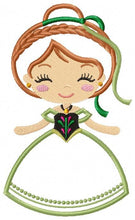 Cargar imagen en el visor de la galería, Princess Anna embroidery designs - Disney Princess embroidery design machine embroidery pattern - Frozen embroidery file - Princess applique
