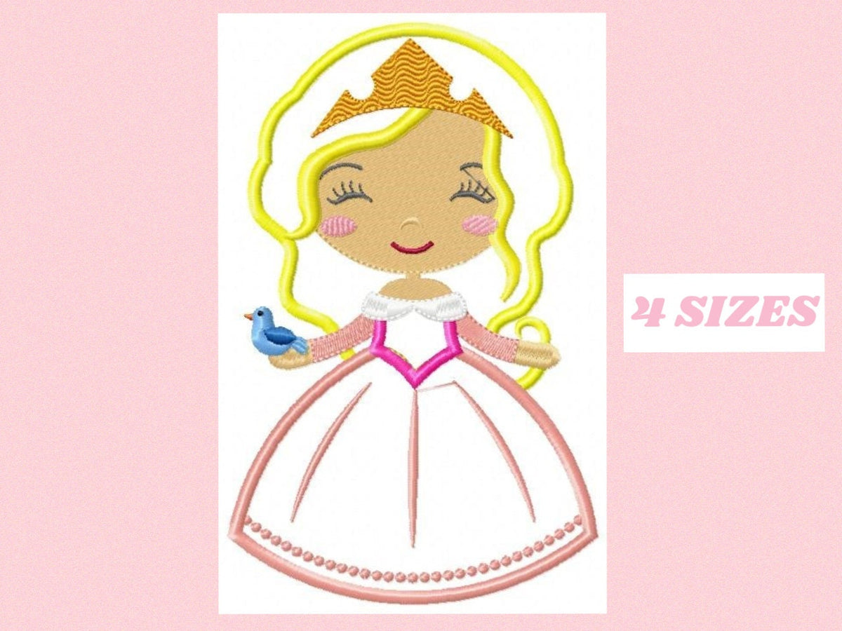 Aurora embroidery designs - Princess embroidery design machine embroid ...