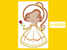 Laden Sie das Bild in den Galerie-Viewer, Belle embroidery designs - Disney Princess embroidery design machine embroidery pattern - Princess applique design - beauty and the beast
