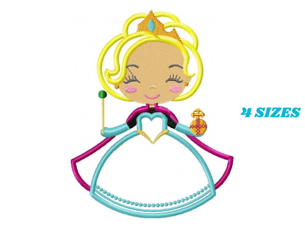 Elsa embroidery designs - Disney Princess embroidery design machine embroidery pattern - Princess applique design - Frozen embroidery file