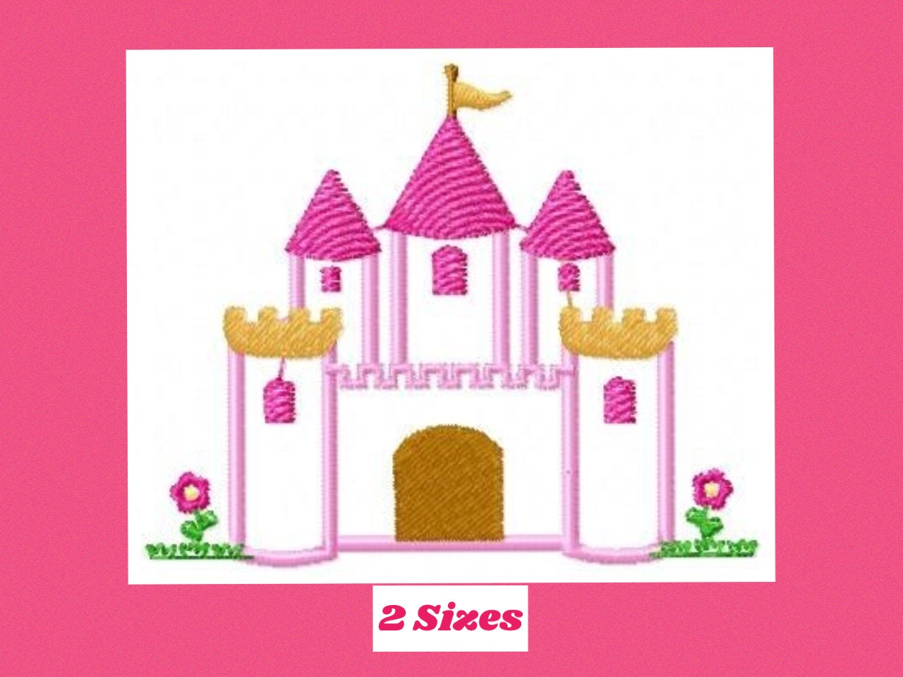Castle embroidery designs - Princess palace embroidery design machine embroidery pattern - mansion embroidery file baby girl castle applique