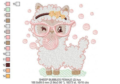 Llama embroidery design - Animals embroidery designs machine embroidery pattern - baby girl embroidery file - newborn embroidery download