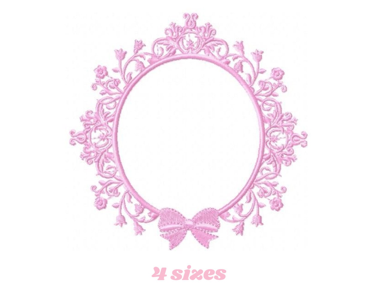 Frame embroidery designs - Flower Wreath embroidery design machine embroidery pattern - Lace embroidery file - baby girl embroidery frame