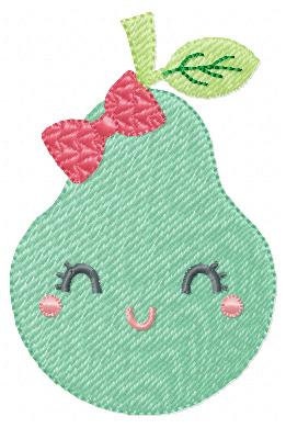 Fruit embroidery design machine embroidery Watermelon embroidery file Pineapple embroidery Pear embroidery Lemon embroidery Fruit with face