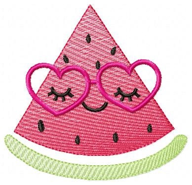 Fruit embroidery design machine embroidery Watermelon embroidery file Pineapple embroidery Pear embroidery Lemon embroidery Fruit with face