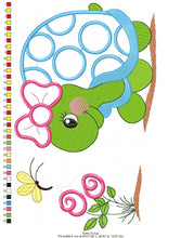 Cargar imagen en el visor de la galería, Turtle embroidery design - Water Lake Animal embroidery designs machine embroidery pattern - Female Turtle applique - instant download pes
