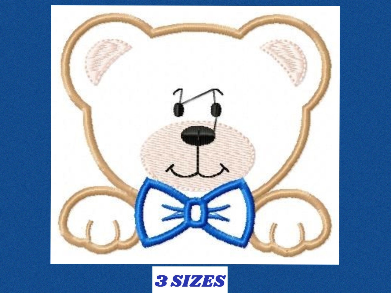 Teddy Bear embroidery designs - Bear face embroidery design machine embroidery pattern - Teddy bear applique design baby boy embroidery file