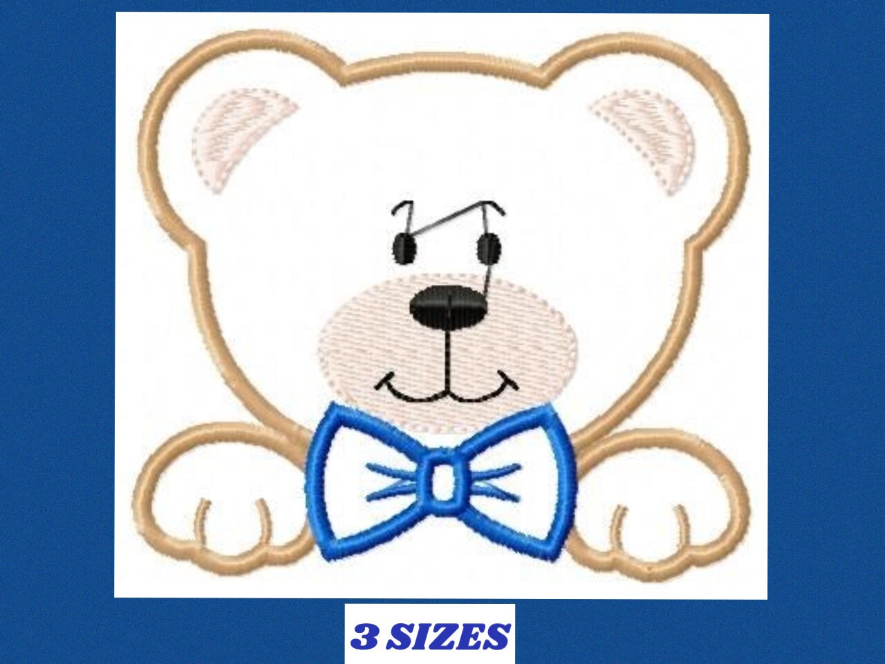 Teddy Bear embroidery designs - Bear face embroidery design machine embroidery pattern - Teddy bear applique design baby boy embroidery file