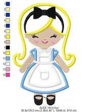 Carica l&#39;immagine nel visualizzatore di Gallery, Alice embroidery designs -Disney Princess embroidery design machine embroidery pattern - Princess applique design - Alice in Wonderland file
