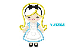 Cargar imagen en el visor de la galería, Alice embroidery designs -Disney Princess embroidery design machine embroidery pattern - Princess applique design - Alice in Wonderland file
