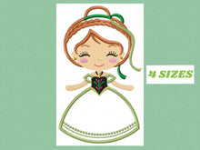 Carica l&#39;immagine nel visualizzatore di Gallery, Princess Anna embroidery designs - Disney Princess embroidery design machine embroidery pattern - Frozen embroidery file - Princess applique
